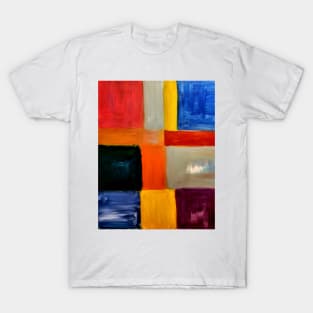 Colorblock abstract painting T-Shirt